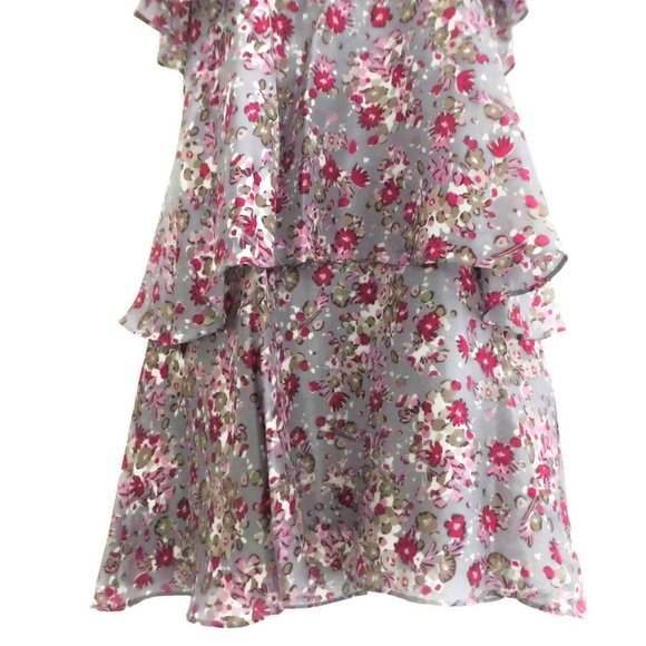 SiLK Body Policy Dress Floral T Back Exposed Zipper XS - Picture 3 of 9